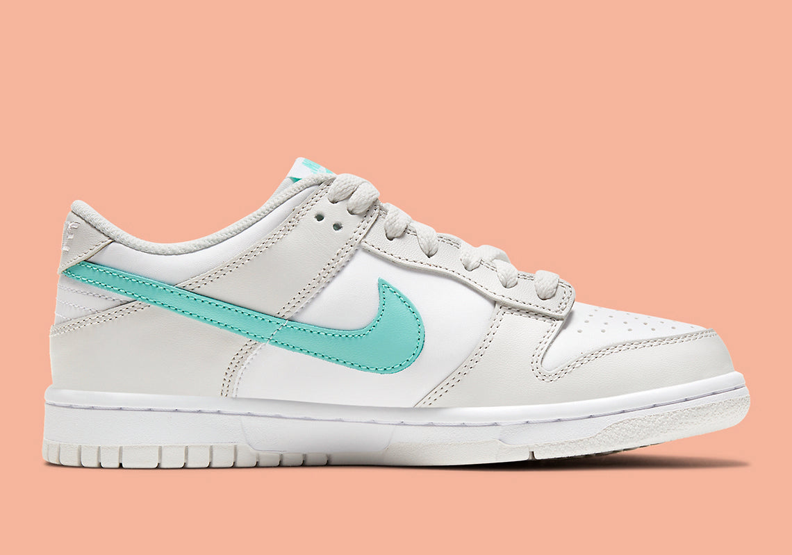 Nike Dunk Low White Bone Peach Aqua
