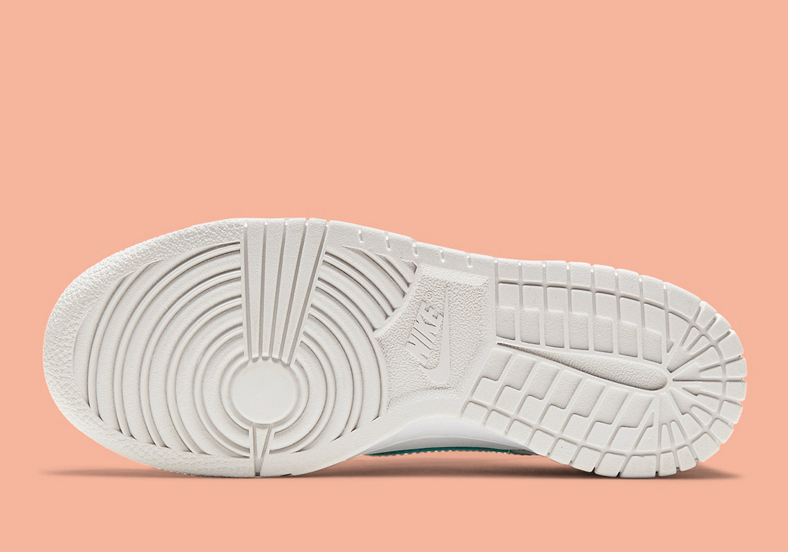 Nike Dunk Low White Bone Peach Aqua