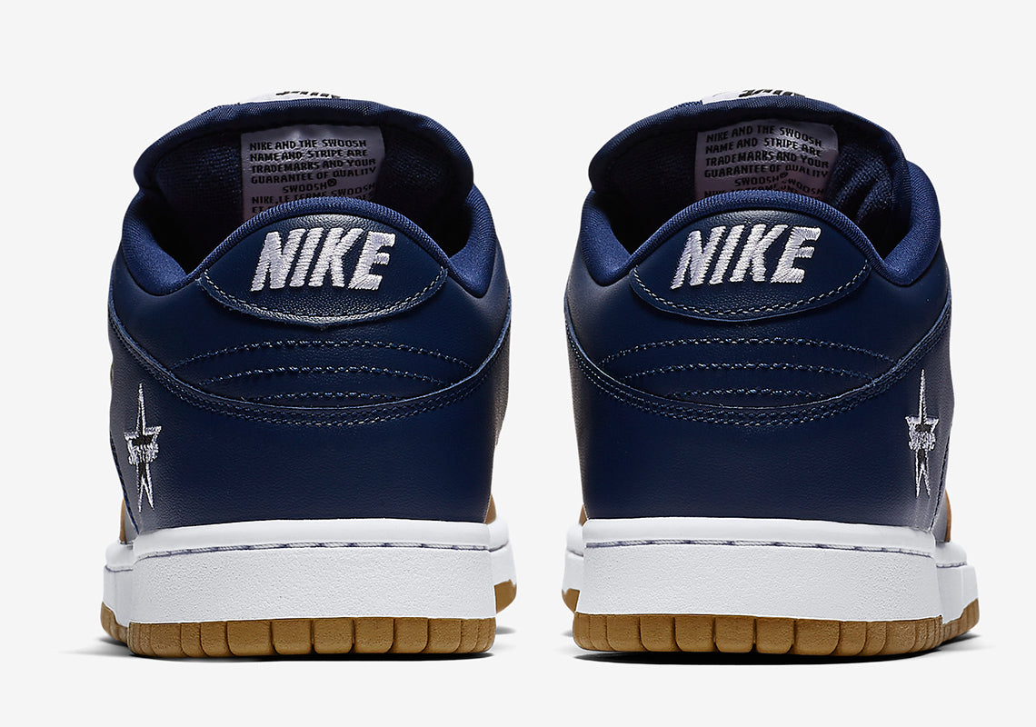 Nike SB - Dunk Low Supreme Jewel Swoosh Gold