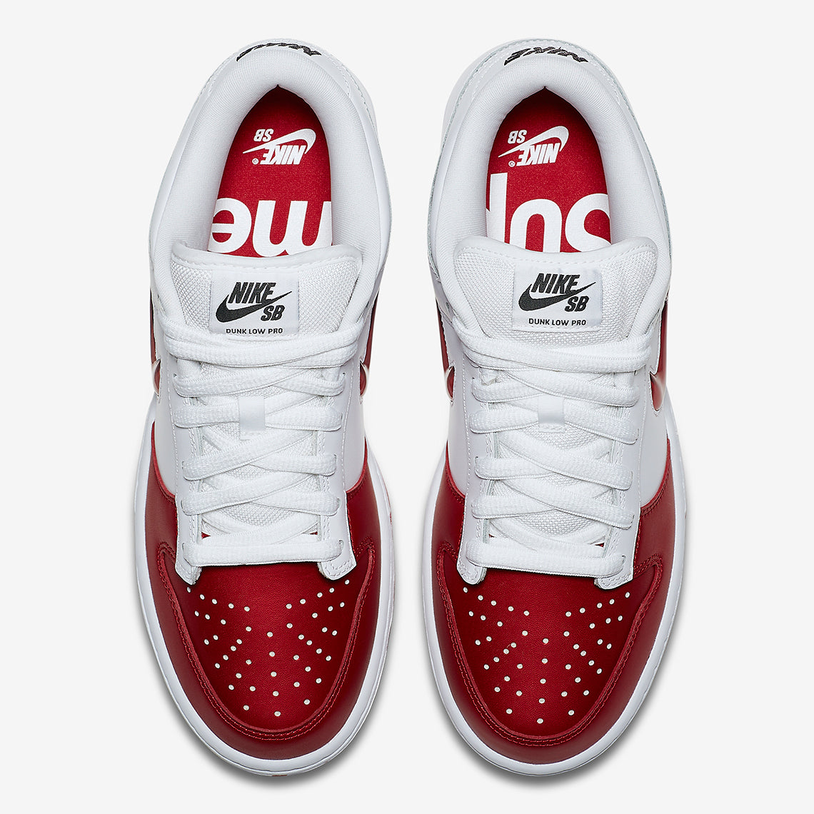 Nike SB - Dunk Low Supreme Jewel Swoosh Red