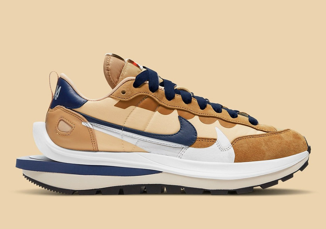 靴 NIKE Vaporwaffle / Sacai 6.5 Nike Vaporwaffle sacai Sesame Blue Void – GlobalSneakers