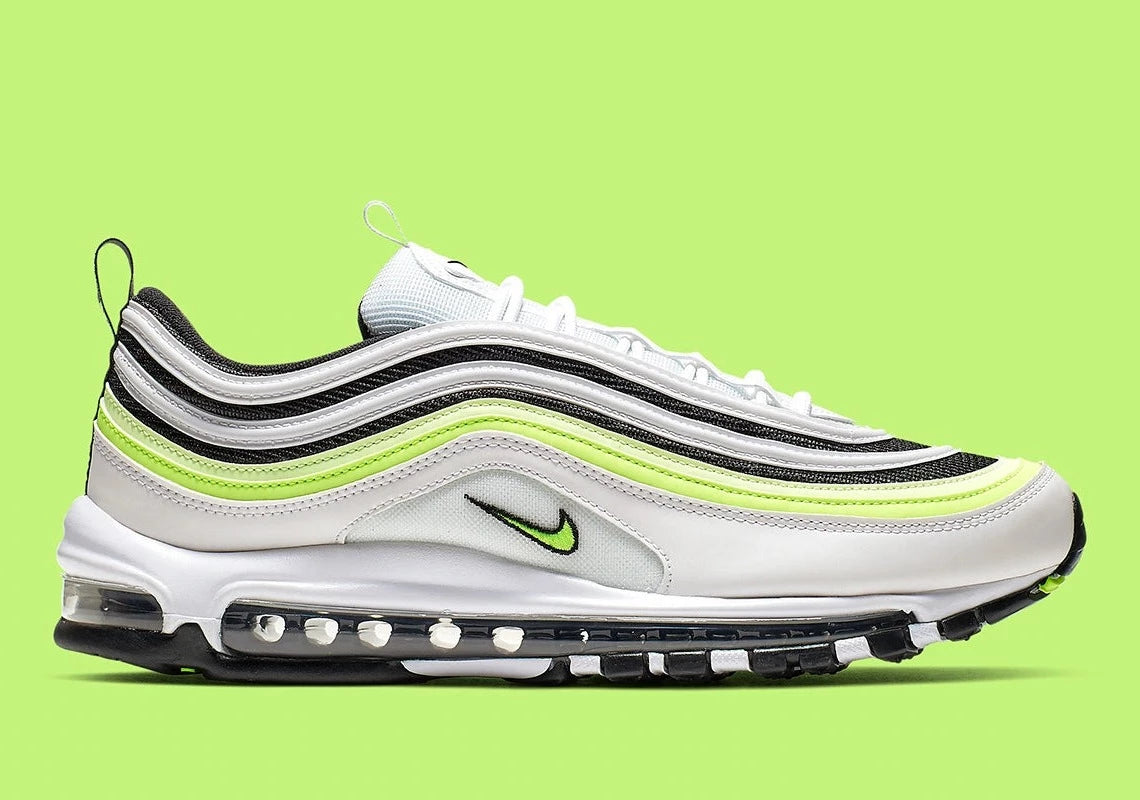 Nike Air Max 97 White Black Volt GlobalSneakers