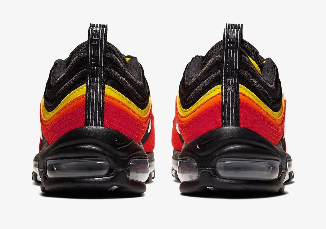 Nike Air Max 97 Black Chile Red Magma Orange