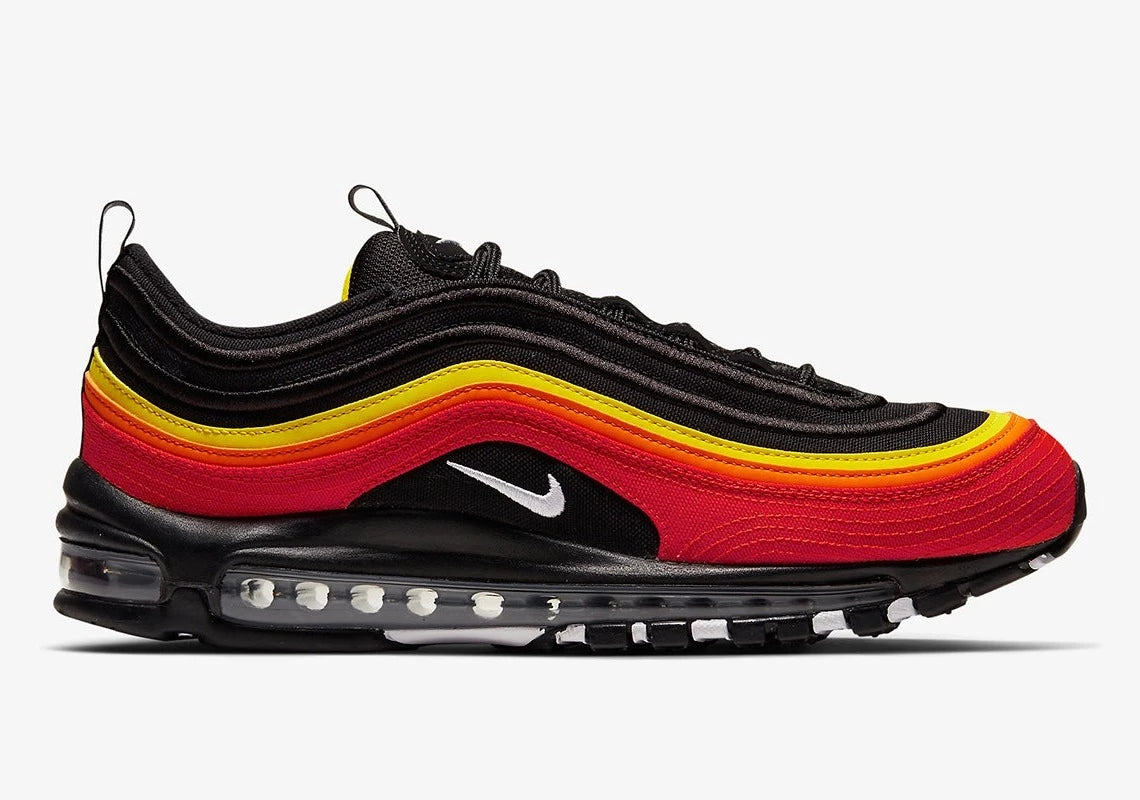 Nike Air Max 97 Black Chile Red Magma Orange