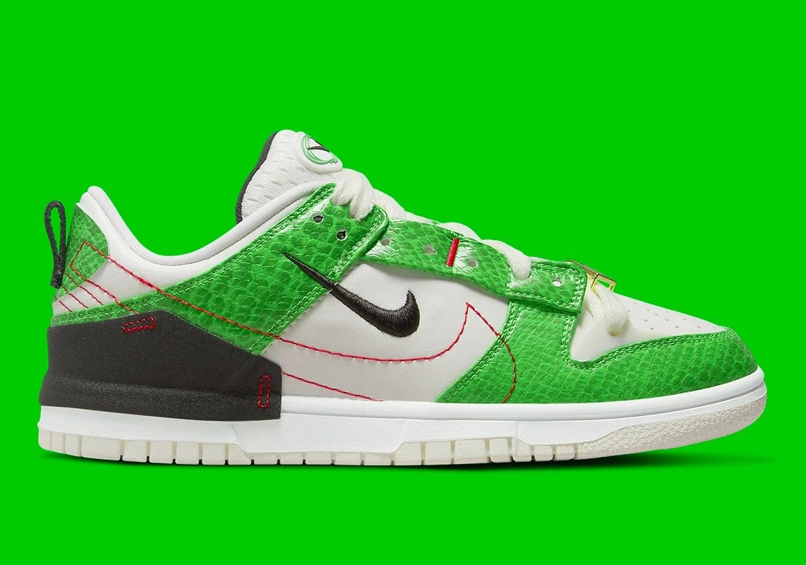 Nike Dunk Low Disrupt 2 Just Do It Snakeskin Green