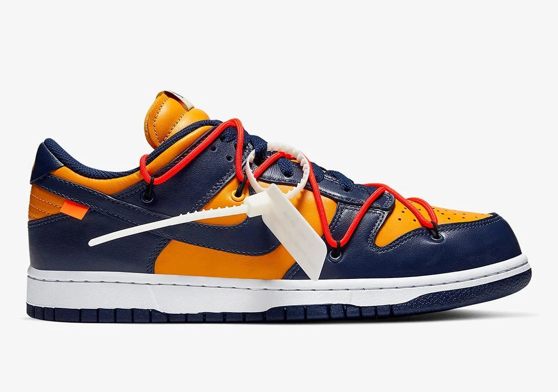 Nike Dunk Low Off-White University Gold Midnight Navy – GlobalSneakers