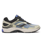 Saucony ProGrid Omni 9 Fade Pack Blue en mesh technique avec dégradé de bleu, amorti ProGrid et design rétro-running.