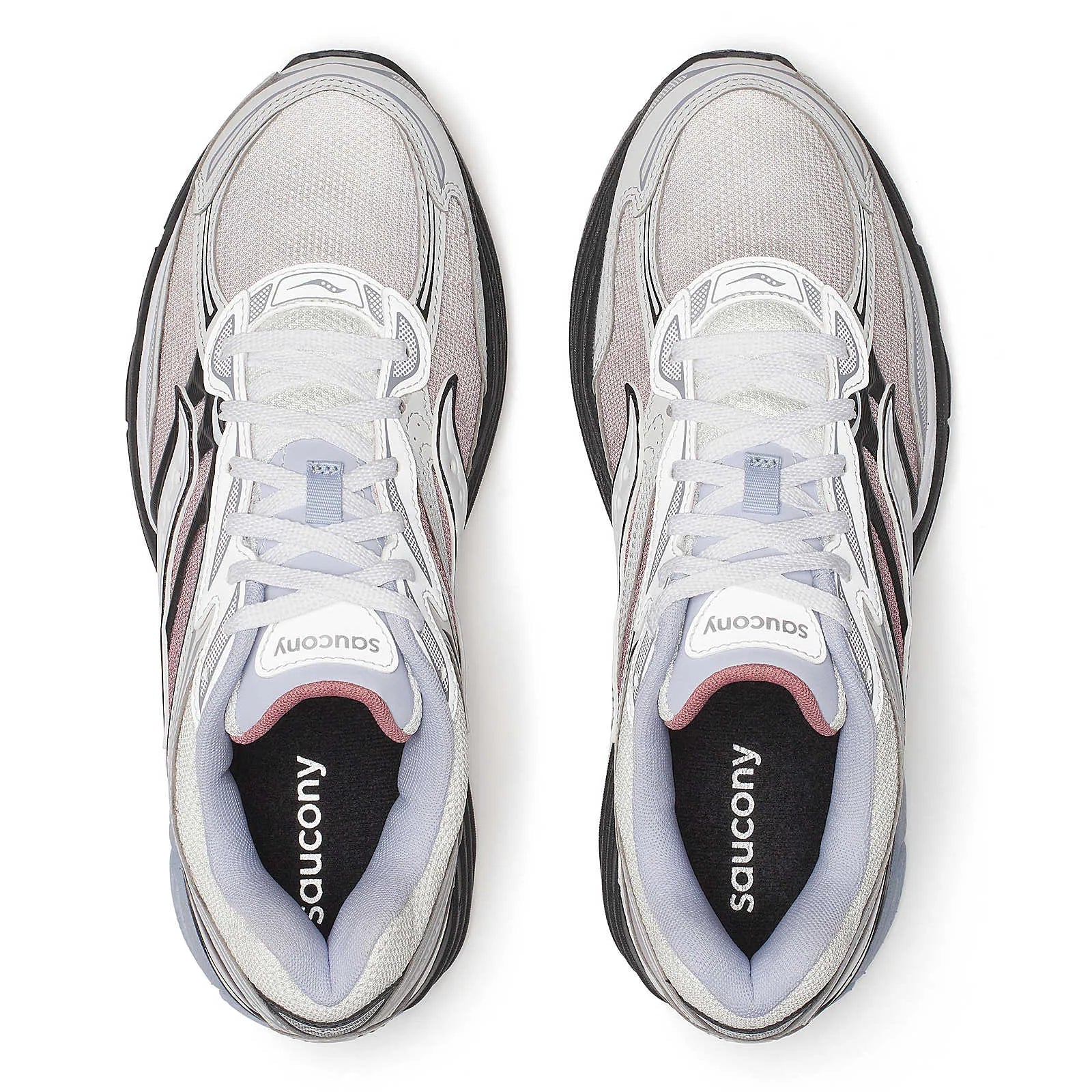 Saucony ProGrid Omni 9 Red Fade en mesh technique avec dégradé rouge, amorti ProGrid et design rétro-running inspiré des années 2000.