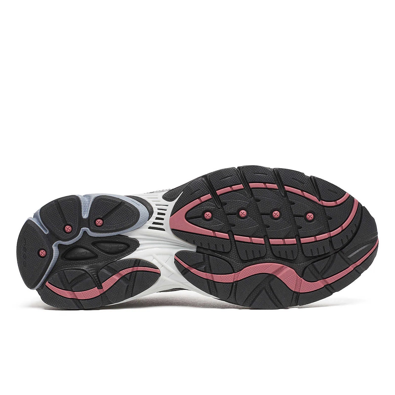Saucony ProGrid Omni 9 Red Fade en mesh technique avec dégradé rouge, amorti ProGrid et design rétro-running inspiré des années 2000.