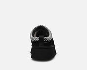 UGG Tazz Slipper Black – mules noires en suède avec semelle caoutchouc durable