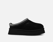 UGG Tazz Slipper Black – mules noires en suède avec semelle caoutchouc durable
