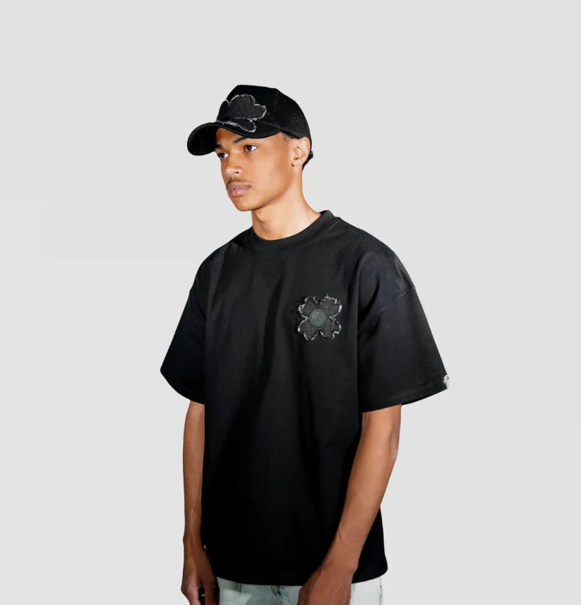 tee shirt torom noir , vus 3/4