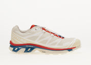 Salomon XT-6 Almond Milk en mesh crème avec système Quicklace, amorti EnergyCell et semelle Contagrip adaptée aux terrains variés.