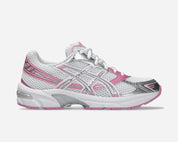 ASICS Gel-1130 White Pure Silver Pink – sneakers rétro blanches avec détails argentés et rose pastel, amorti GEL, vue de face