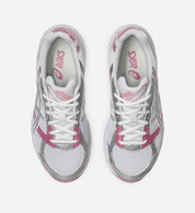 ASICS Gel-1130 White Pure Silver Pink – sneakers rétro blanches avec détails argentés et rose pastel, amorti GEL, vue de haut