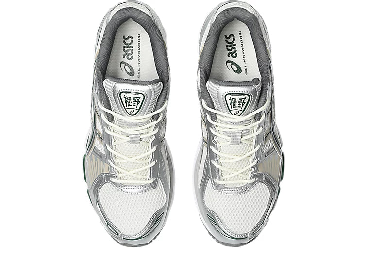 Sneaker ASICS Gel-Kayano 12.1 Cream Carbon en mesh crème et gris anthracite avec amorti GEL et silhouette rétro-running premium.