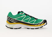 Salomon XT-6 Bright Green en textile vert vif avec renforts synthétiques, système Quicklace™, maintien SensiFit™ et semelle Contagrip®.