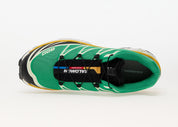 Salomon XT-6 Bright Green en textile vert vif avec renforts synthétiques, système Quicklace™, maintien SensiFit™ et semelle Contagrip®.