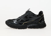 OFF-WHITE Be Right Back Black noires en matériaux techniques avec détails graphiques signature et semelle sculpturale (vue de profil intérieur)