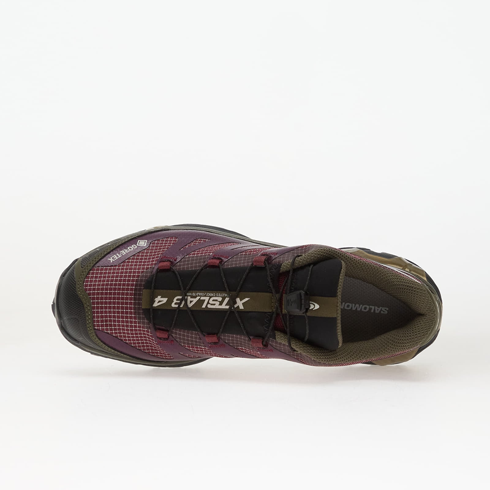 Sneaker Salomon XT-4 OG Gore-Tex Maroon Banner Winter Bloom en mesh technique avec membrane Gore-Tex imperméable, semelle Contagrip® et laçage Quicklace™