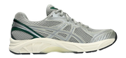 Sneaker ASICS GT-2160 Seal Grey Jewel Green en mesh gris avec détails verts et amorti GEL pour un confort optimal.