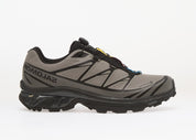 Salomon XT-6 Gore-Tex Black Cloudburst Dark Gull Gray L49215400 en textile noir et gris avec membrane GORE-TEX, Quicklace™ et semelle technique.