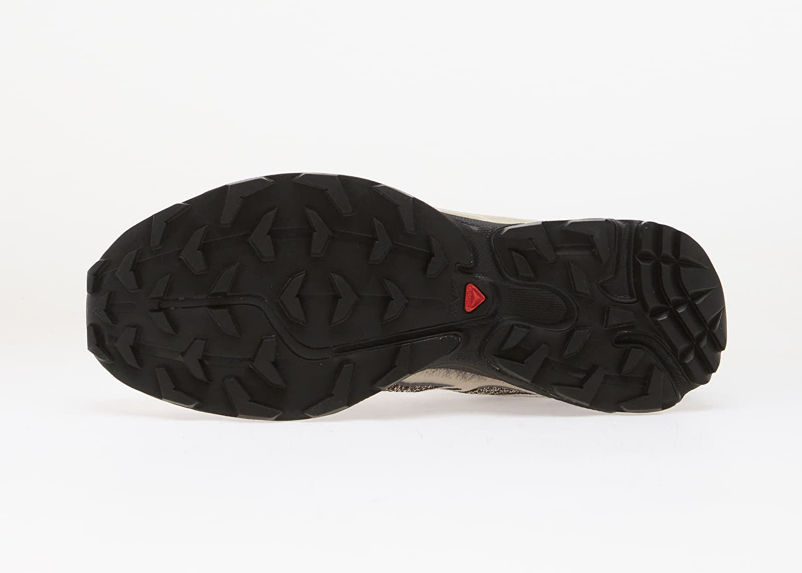 Salomon XT-6 Shadow Almond Milk Black Coffee Chocolate L45418700 en textile crème, brun et chocolat avec renforts synthétiques et semelle technique.