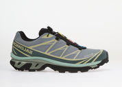 Salomon XT-6 Gore-Tex Tradewinds Stormy Weather Bog L49214800 en textile bleu-gris et vert avec membrane GORE-TEX et Quicklace™.