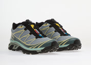 Salomon XT-6 Gore-Tex Tradewinds Stormy Weather Bog L49214800 en textile bleu-gris et vert avec membrane GORE-TEX et Quicklace™.