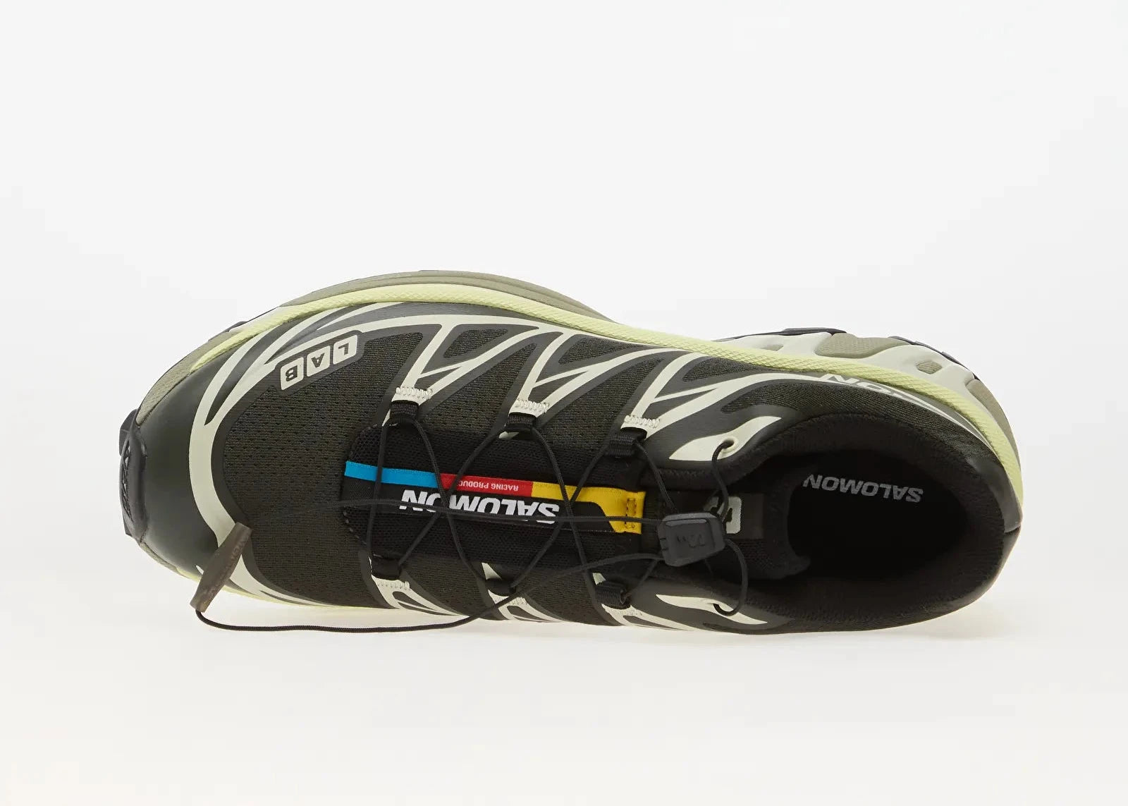 Salomon XT-6 Peat Icicle Lime Cream L49213200 en tons Peat, Icicle et Lime Cream avec mesh technique, renforts TPU et Quicklace™.