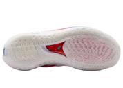 Nike Air Zoom GT Cut Titan x Dylan Harper White Multi, chaussure de basketball Nike blanche multicolore avec technologie Zoom Air et détails Titan x Dylan Harper vue sur la semelle. 