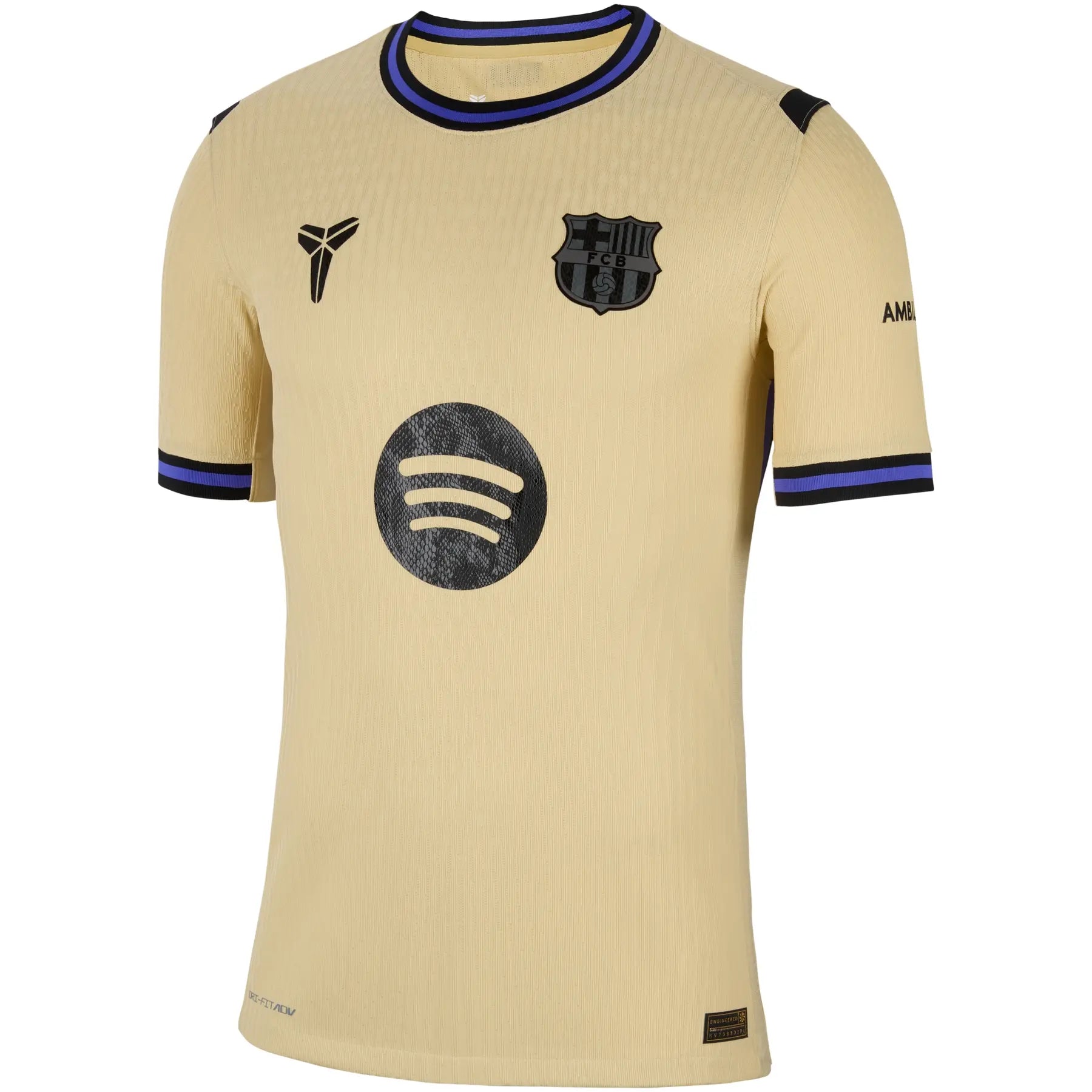 26 Player's Edition Authentic Jersey Team Gold, maillot doré collector du Barça inspiré de Kobe Bryant.