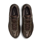 Nike Initiator Baroque Brown Black marron, gris pierre et noire avec empeigne respirante, renforts de maintien et semelle intermédiaire en mousse vue du dessus. 