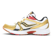 Sneakers Saucony Ride Millennium OG Olympian blanches et bleues en textile et synthétique avec technologie Grid et design running rétro.