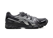 Sneakers ASICS Gel-Kayano 12.1 Kith Tornado Argent Pur en mesh technique avec amorti GEL® et semelle FF Blast+ premium.Vue de profil