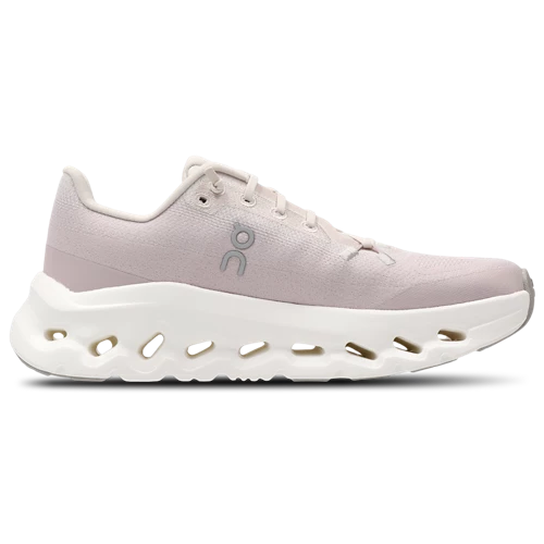 On Running Cloudtilt Pearl Fade, sneaker lifestyle On Running aux tons clairs Pearl Fade avec technologie CloudTec Phase® et amorti Helion™ vue de profil intérieur. 