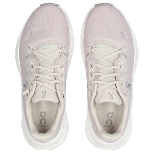 On Running Cloudtilt Pearl Fade, sneaker lifestyle On Running aux tons clairs Pearl Fade avec technologie CloudTec Phase® et amorti Helion™ vue du dessus. 