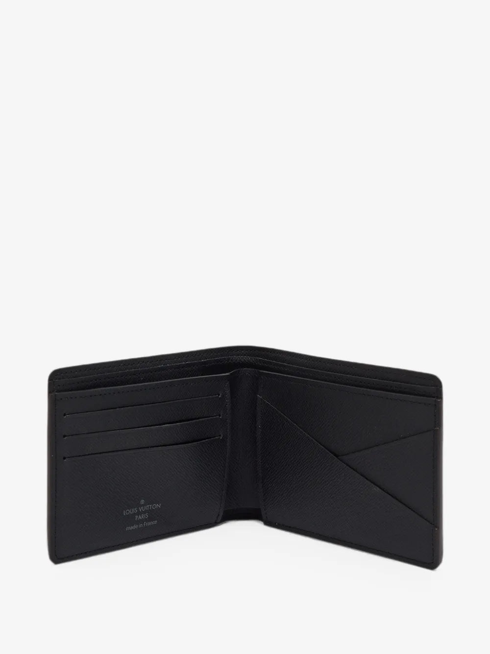 Louis Vuitton x Nigo Multiple Wallet Damier Ebene Giant Brown, portefeuille Louis Vuitton compact marron avec motif Damier Ebene Giant signé Nigo.