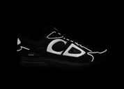 Dior B30 Triple Black – sneakers unisexes en noir intégral, alliant confort et luxe, vue dans le noir