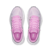On Running Cloudtilt Bloom Sakura, sneaker lifestyle rose On Running équipée de la technologie CloudTec Phase® et de l'amorti Helion™ vue du dessus. 