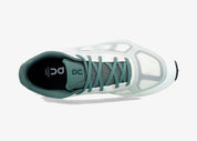 On Running Cloudtilt Remix Ivory Olive, sneaker lifestyle On Running ivoire et vert olive équipée de la technologie CloudTec Phase® et de l'amorti Helion