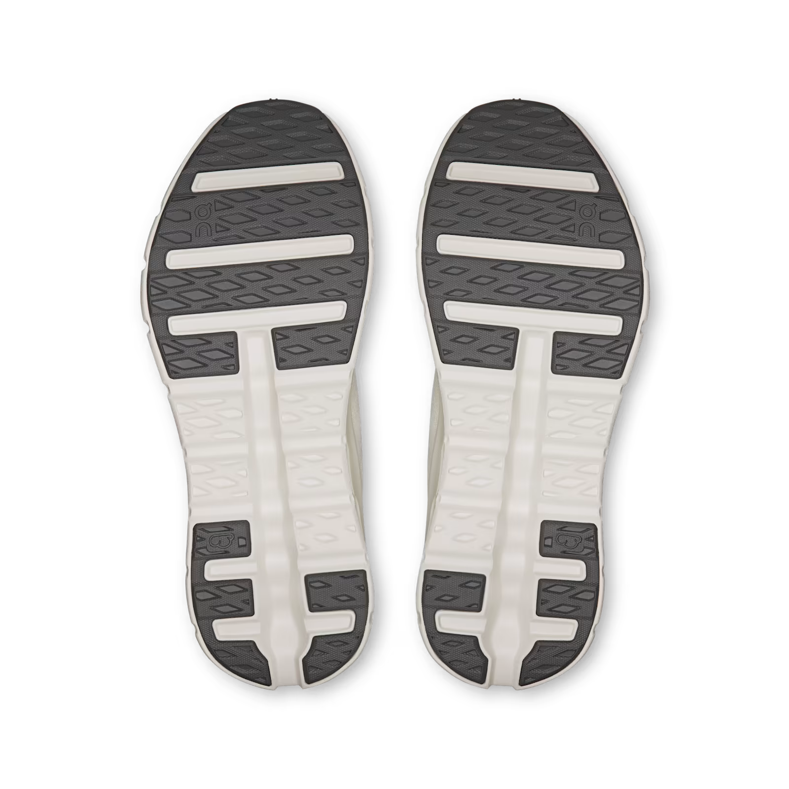 On Running Cloudtilt Arctic Ice, sneaker lifestyle On Running aux tons bleu glacier et blanc équipée de la technologie CloudTec Phase® et de l'amorti Helion™ vue de dessous. 