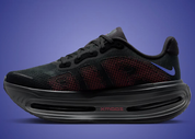 Sneakers Nike Vomero Premium femme en Black, Sapphire et Rose avec mesh respirant et amorti Zoom Air premium.