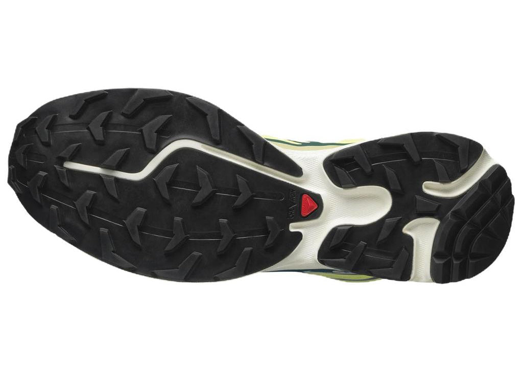 Salomon XT-6 Lime avec tige en mesh respirant, renforts synthétiques thermocollés, coloris Lime, technologies Quicklace, SensiFit, EnergyCell et semelle Contagrip.