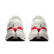 On Running Cloudrunner 3 Ivory Robin crème et bleu en mesh technique avec semelle CloudTec et mousse Helion performante. vue de derrière