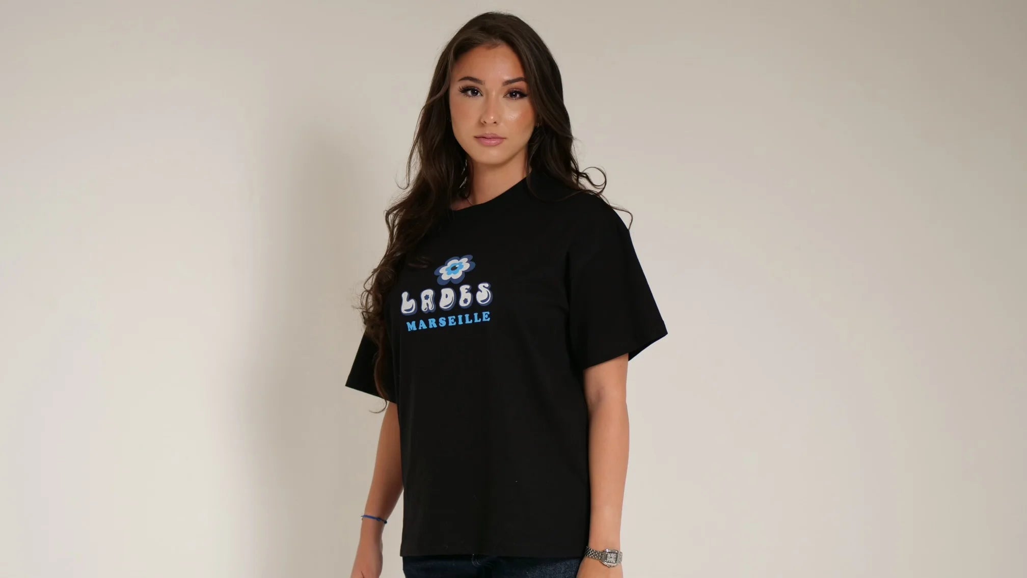 tee shirt lades marseille noir