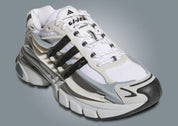 Sneakers adidas Adistar Jellyfish Pharrell Williams en Solid Grey et Black avec mesh respirant et amorti Adistar réactif.