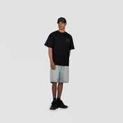 tee shirt torom noir vue de loin et de face
