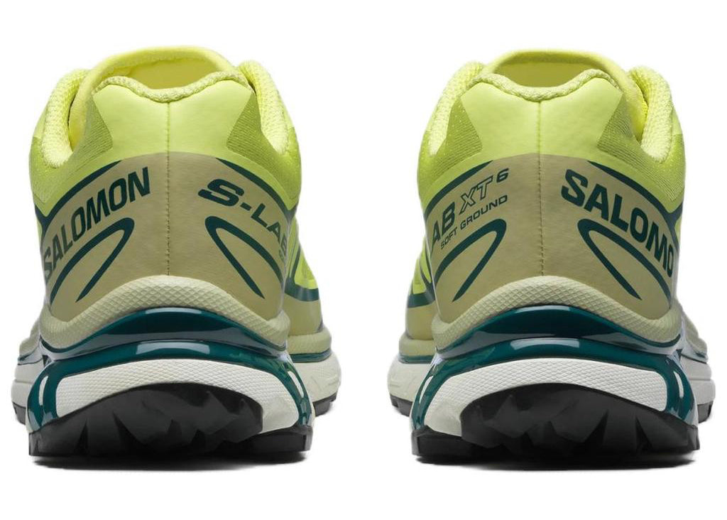 Salomon XT-6 Lime avec tige en mesh respirant, renforts synthétiques thermocollés, coloris Lime, technologies Quicklace, SensiFit, EnergyCell et semelle Contagrip.