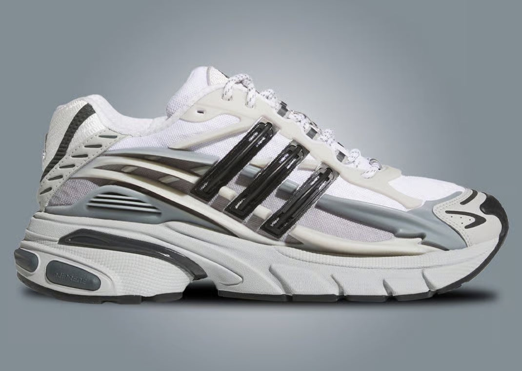 Sneakers adidas Adistar Jellyfish Pharrell Williams en Solid Grey et Black avec mesh respirant et amorti Adistar réactif.